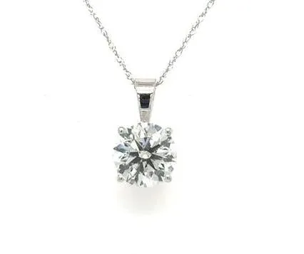 14K DOOR-BUSTER 1.50ct Lab-Grown Diamond Solitaire Pendant