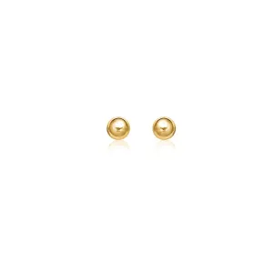 14k Yellow Gold Round Stud Earrings (5.0 mm)