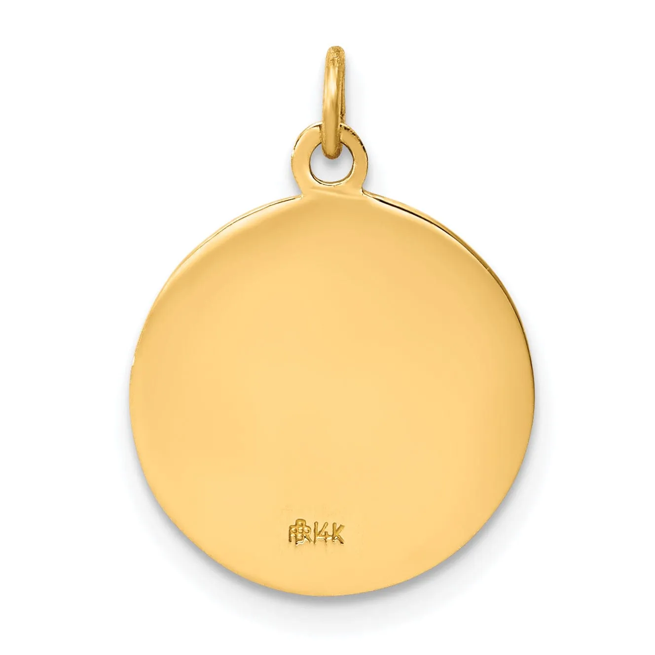 14k Yellow Gold St.Francis of Assisi Medal Pendant