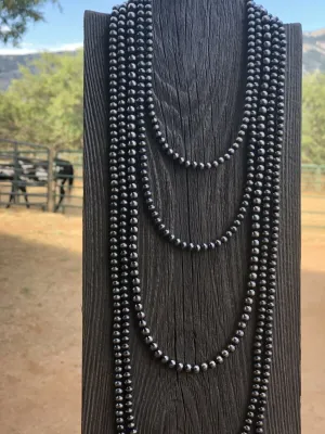 5mm Navajo Pearl Beaded Necklace