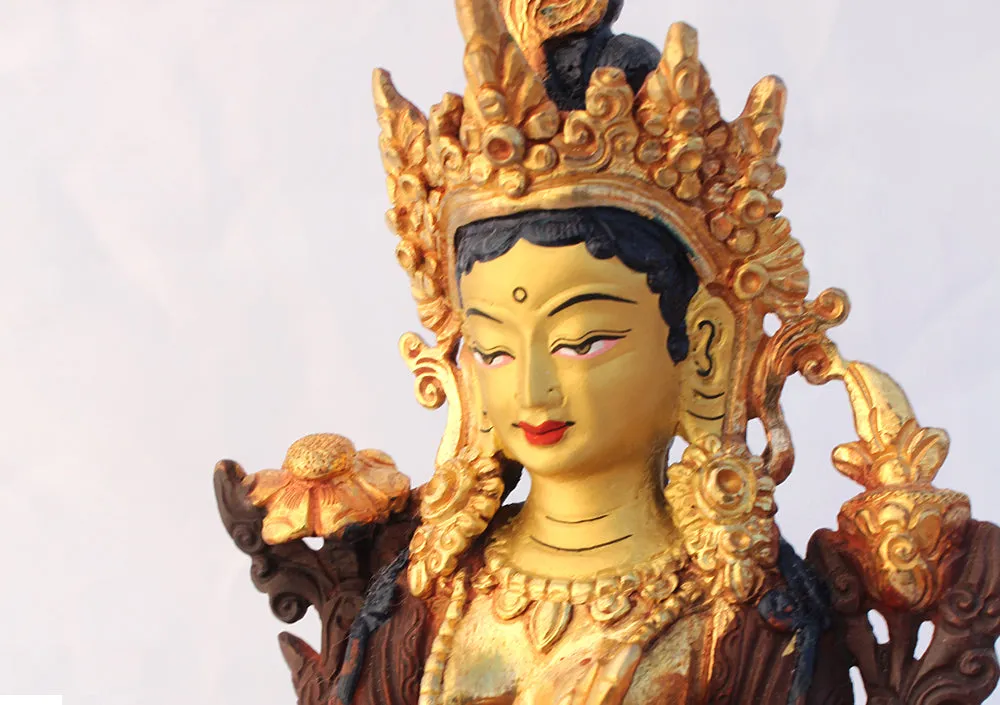 6 Inch High Green Tara Statue