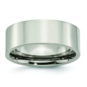 8mm Titanium Mens Ring