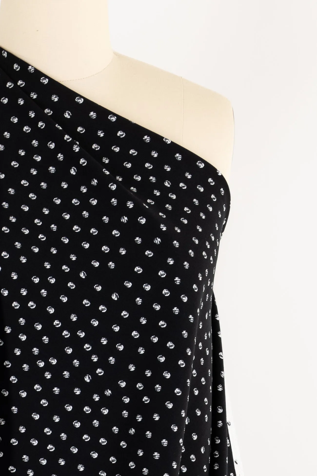 Ace Moonstone Dots Stretch Woven