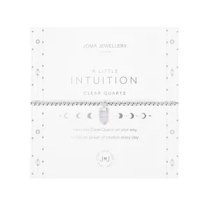 Affirmation Crystal 'Intuition' Bracelet | Silver Plated with Clear Quartz