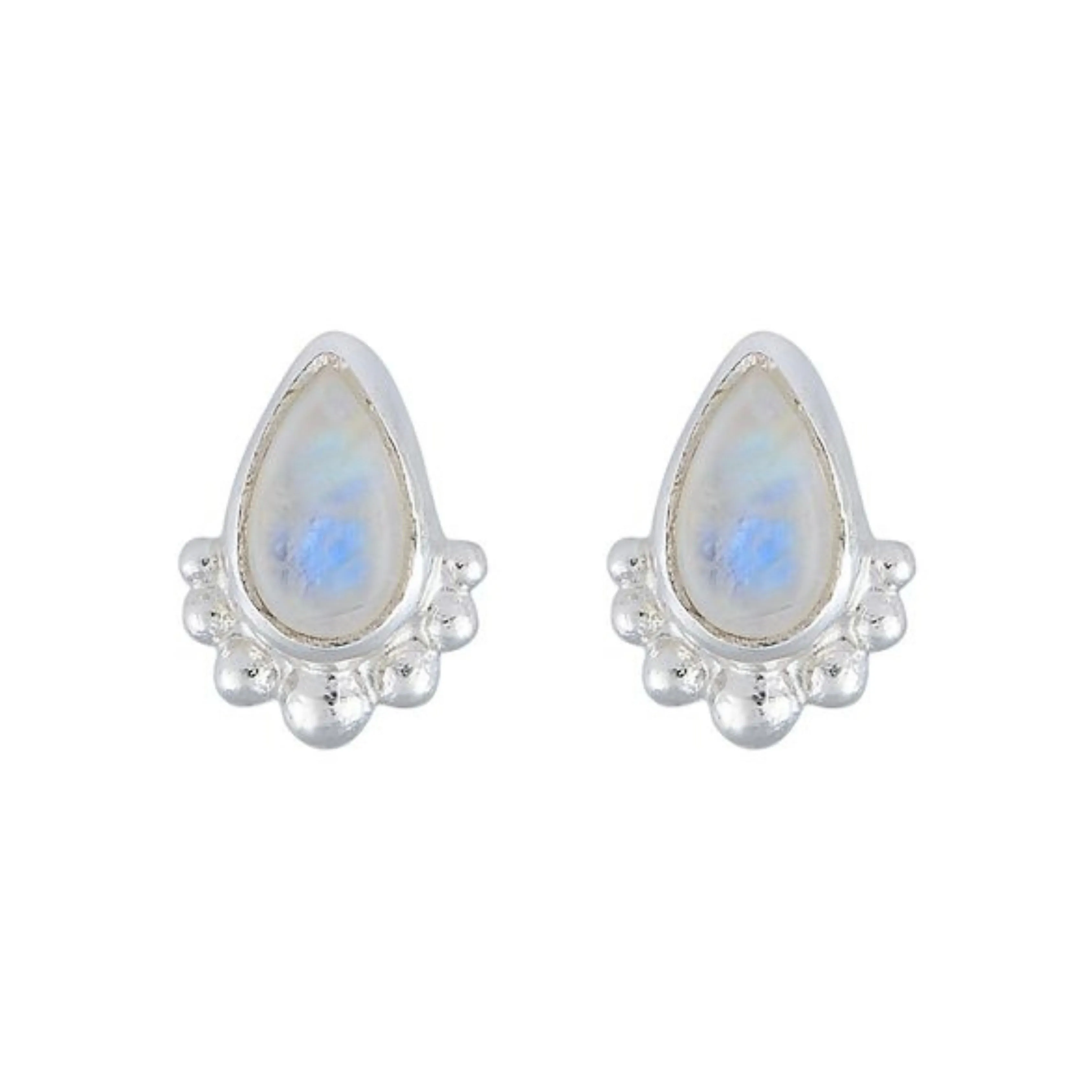 Amaya Silver Moonstone Studs