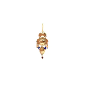 Amita 14K Goldfilled Earhook w. Coral