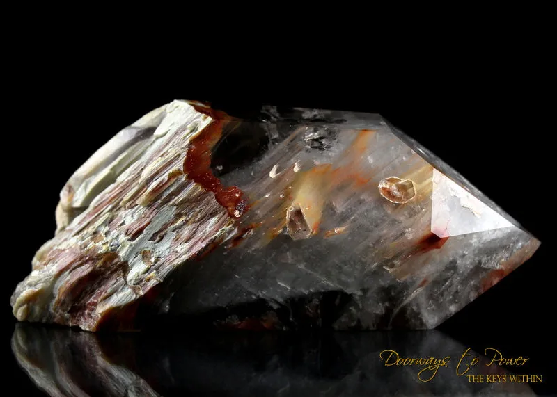 Angel Phantom Amphibole Quartz Channeling Crystal