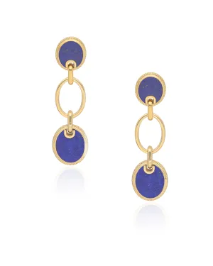 Ara Lapis Vermeil Cascade Earrings