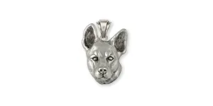 Australian Cattle Dog Pendant Jewelry Sterling Silver Handmade Dog Pendant ACD7-P