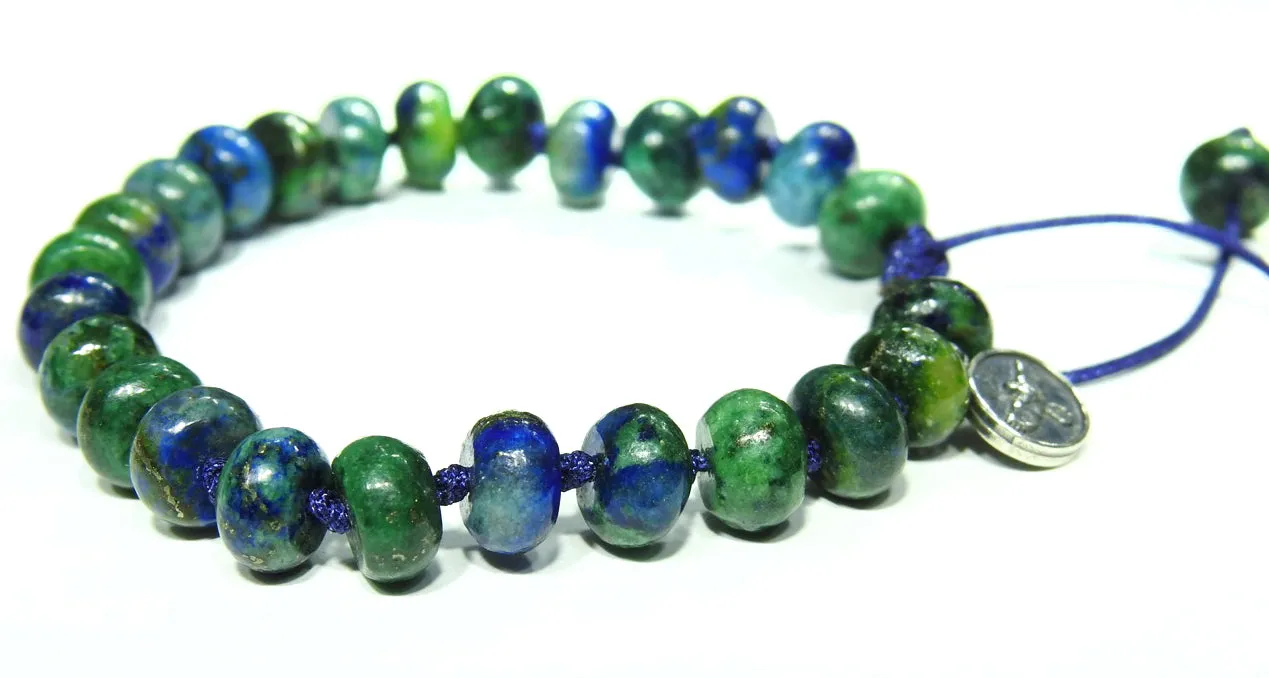 Azurite and Malachite Bracelet