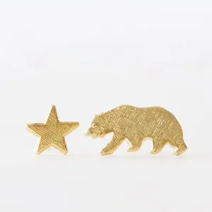 Bear and Star Earrings