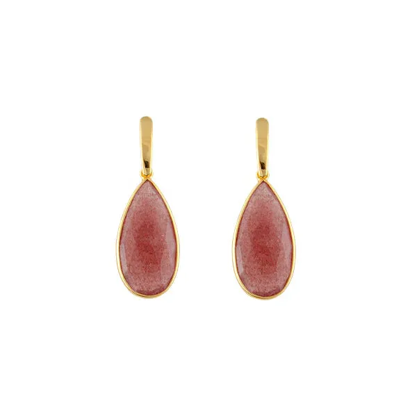 Bianc Thorn Earrings Strawberry Quartz