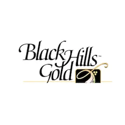 Black Hills Gold Silver Onyx Ring