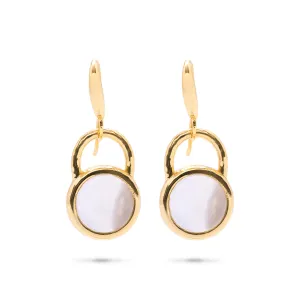 Blandine Circle Drop Earrings