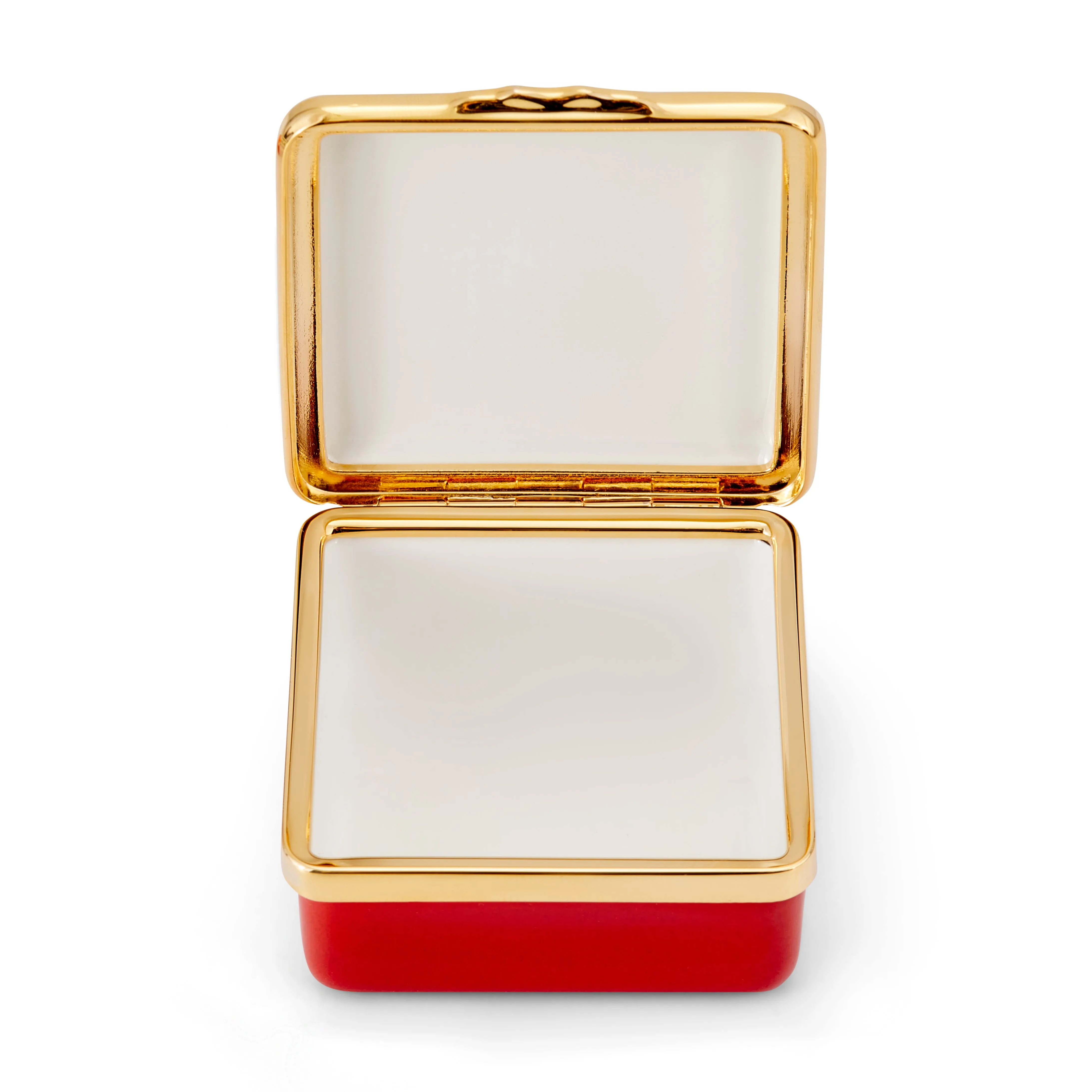 Blank Canvas Deep Red Enamel Box