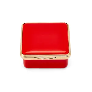 Blank Canvas Deep Red Enamel Box