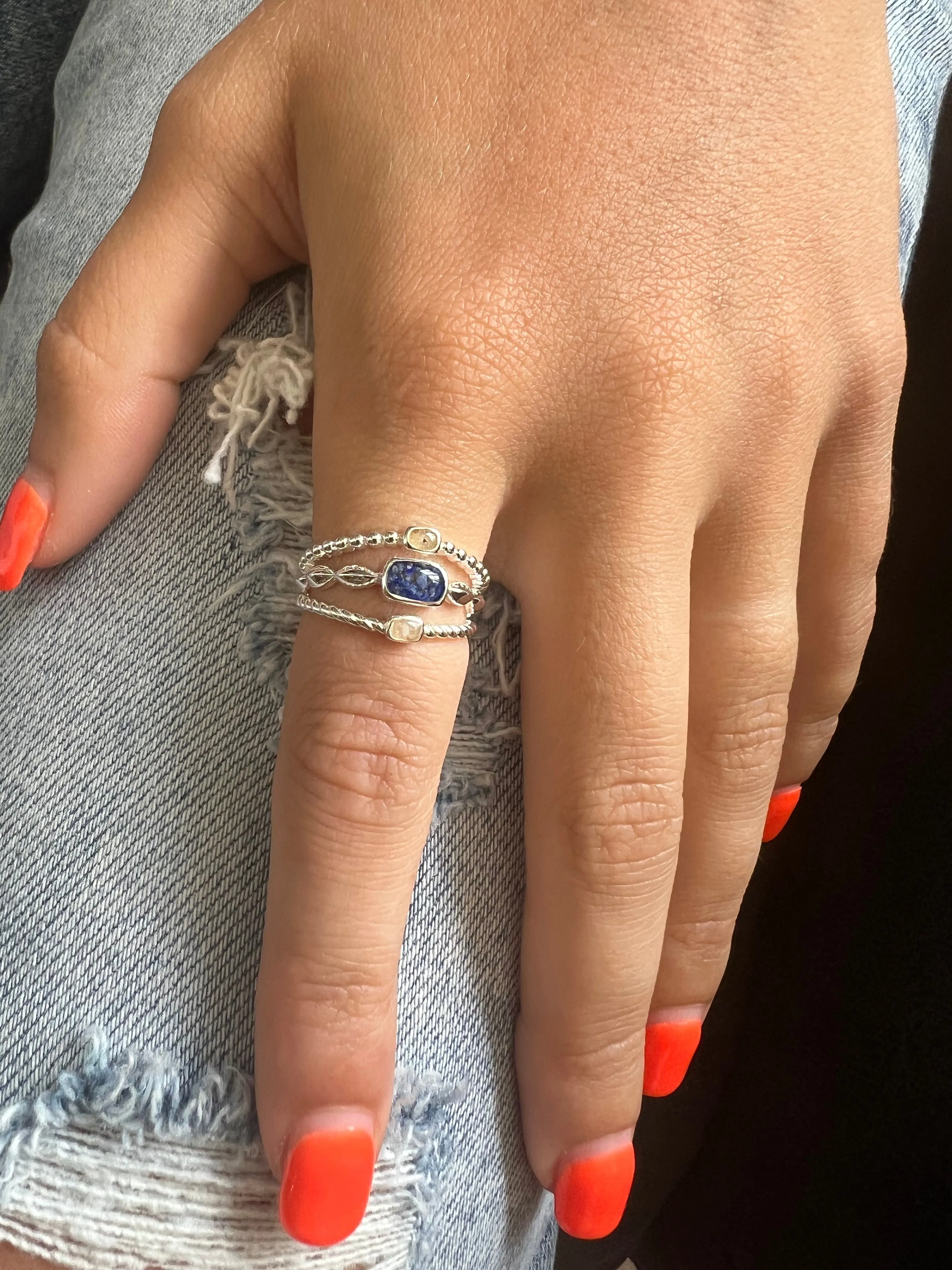 Boho stack ring LAPIS