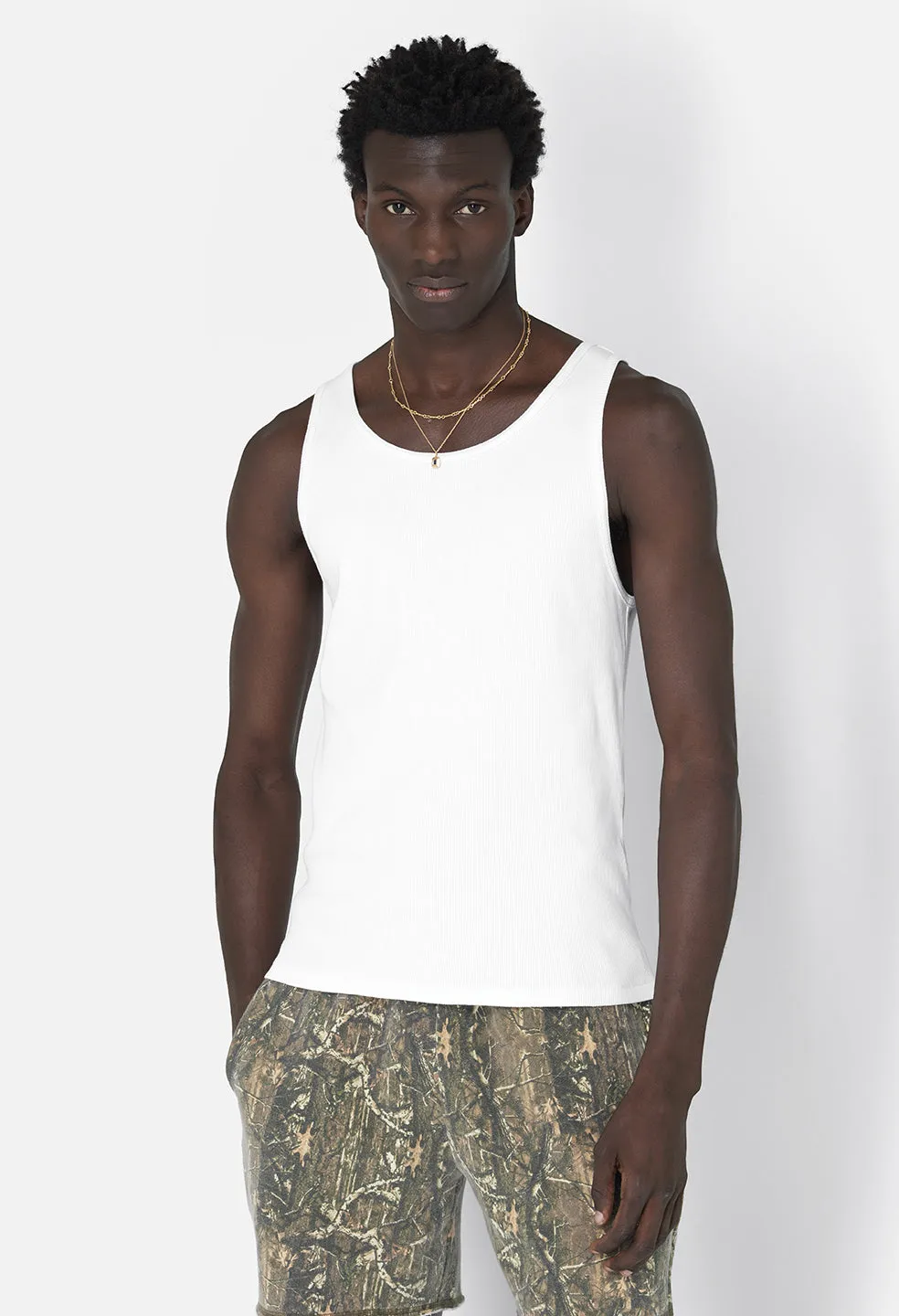 Campus Rib Tank / White