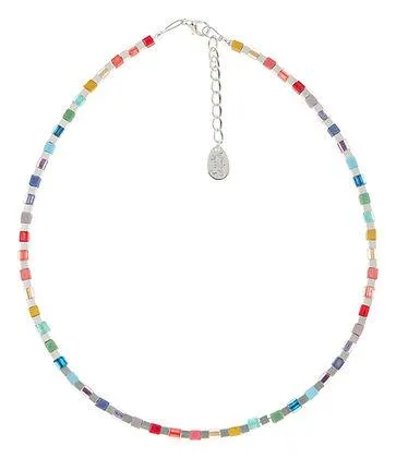 Carrie Elspeth Diversity Miyuki Cubes Full Beaded Necklace