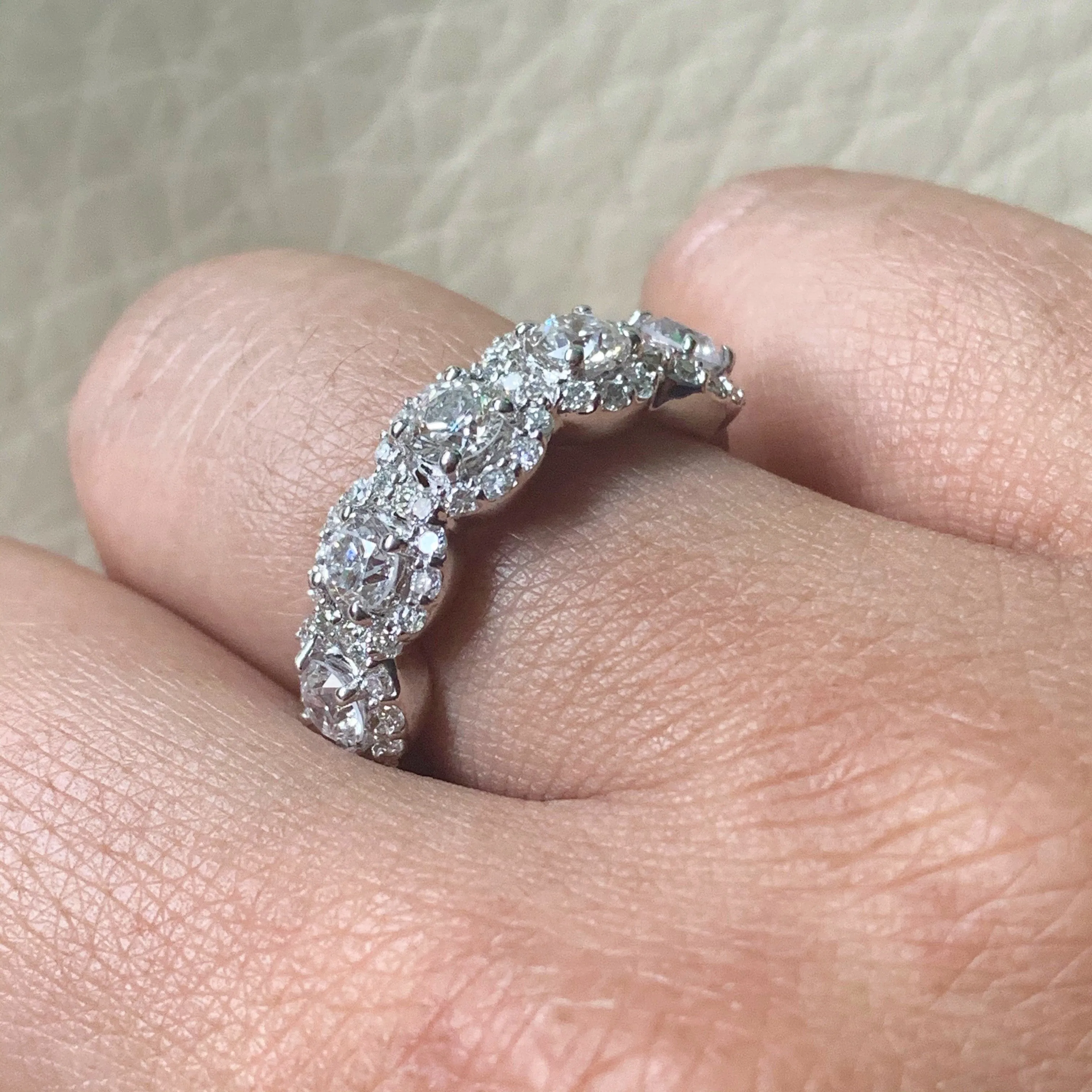 Center Of My World Diamond Band (1.77 ct Diamonds) in White Gold