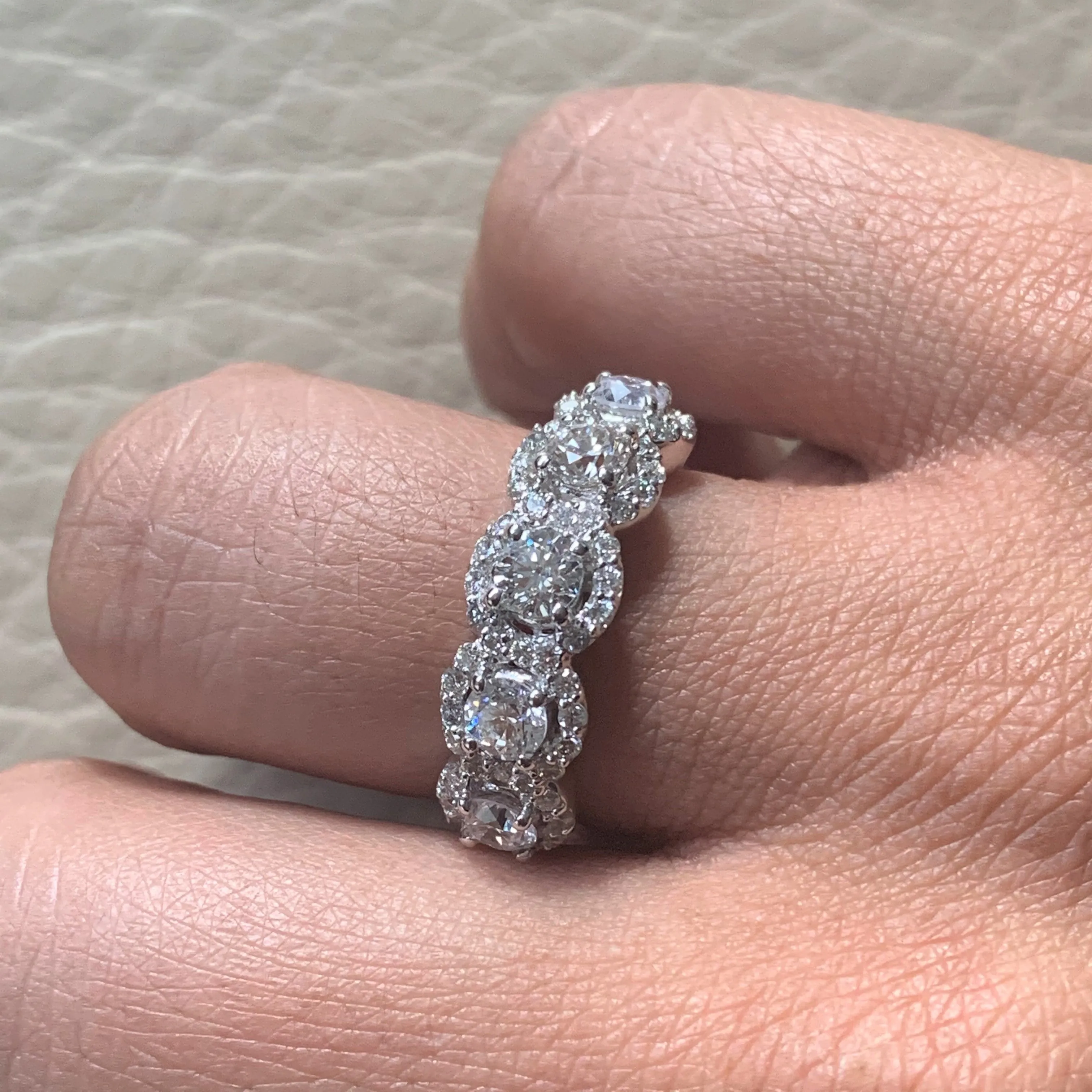 Center Of My World Diamond Band (1.77 ct Diamonds) in White Gold