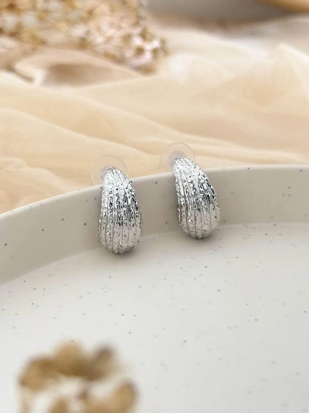 Chubby Fish Silver Earrings