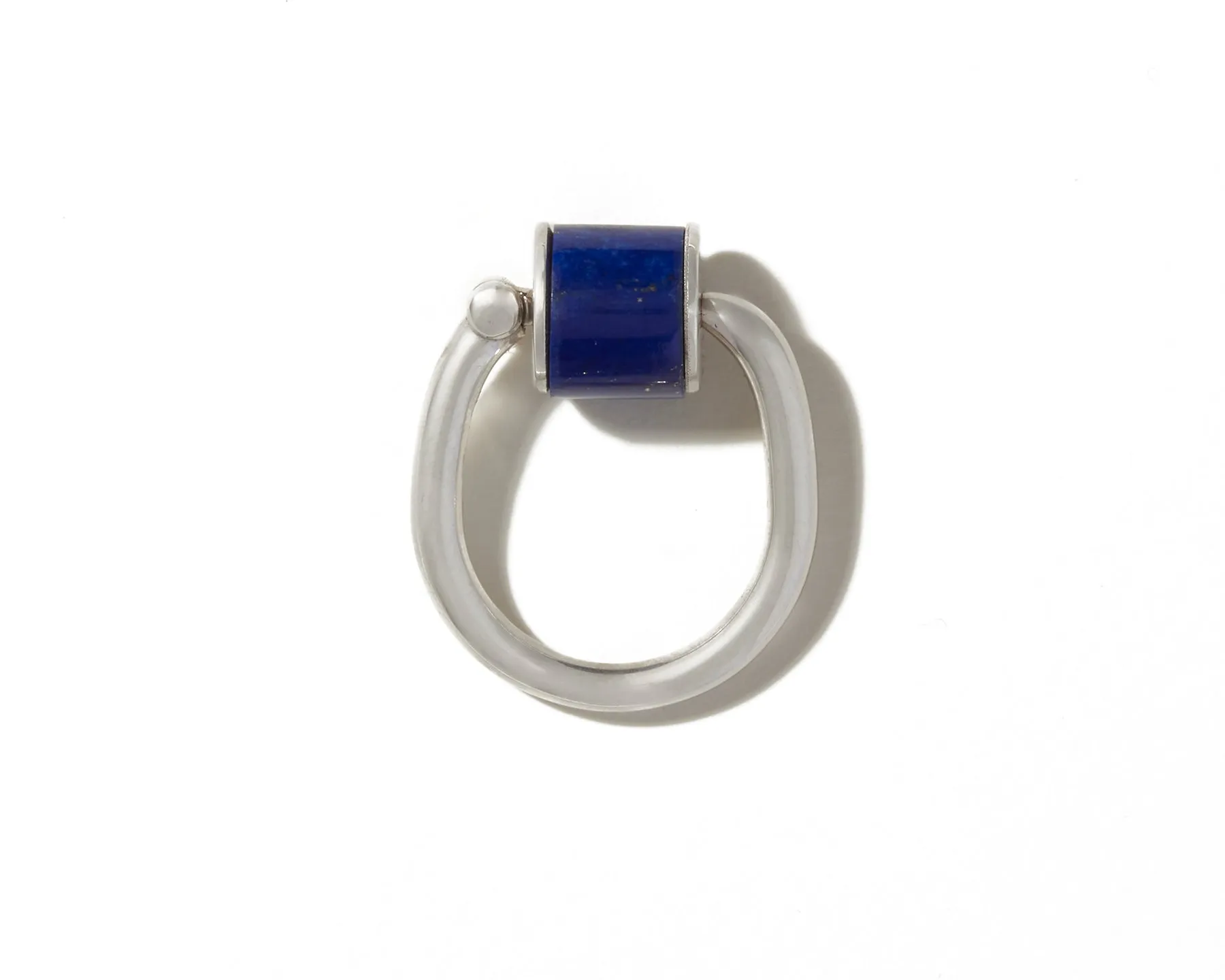 Chubby Trundle Lock Ring in Lapis