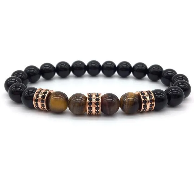 Classy Men Beaded Pavé Bracelet