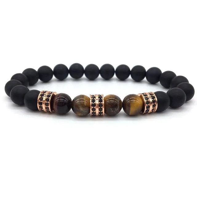 Classy Men Beaded Pavé Bracelet