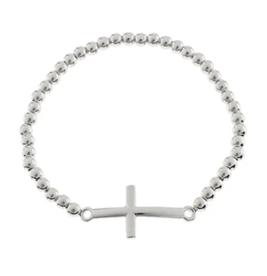 Cross Steel Ball Bracelet