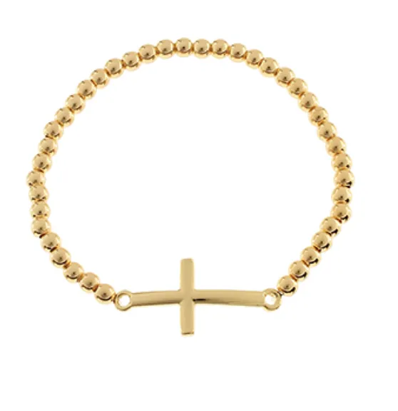 Cross Steel Ball Bracelet