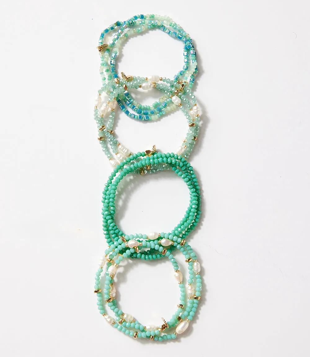 Crystal Beaded Stretch Bracelet