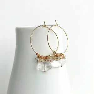 Crystal Hoop Earrings