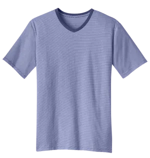 District DM320 Mini Stripe Notch Tee