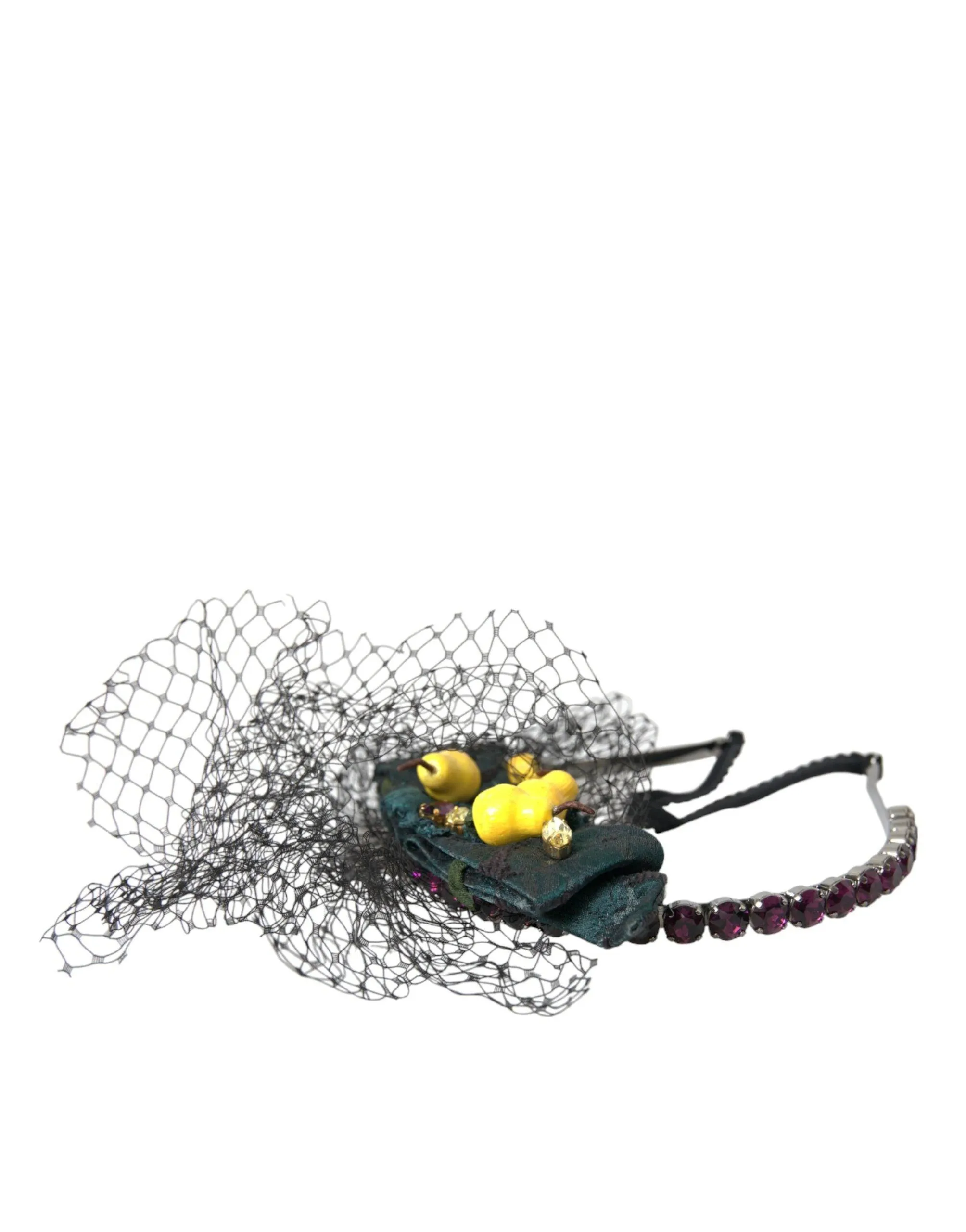 Dolce & Gabbana Lemon Sicily Crystal Net Headwear