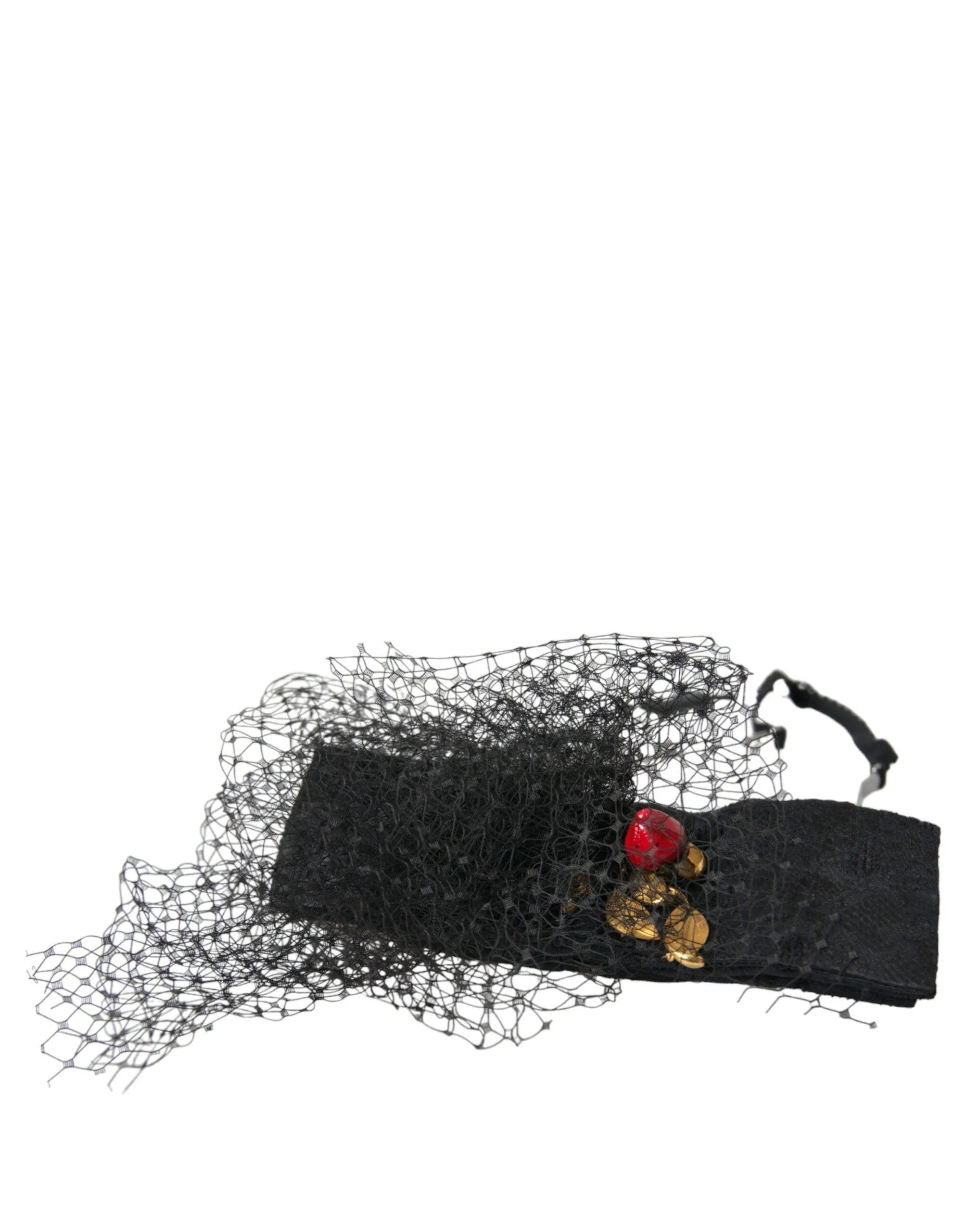 Dolce & Gabbana Sicily Crystal Mesh Net Headband Diadem