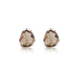 EVERYDAY GEMSTONE STUDS - SMOKY QUARTZ