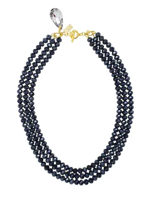 EVERYDAY SUMMER CHIC STATEMENT NECKLACE (SAPPHIRE)