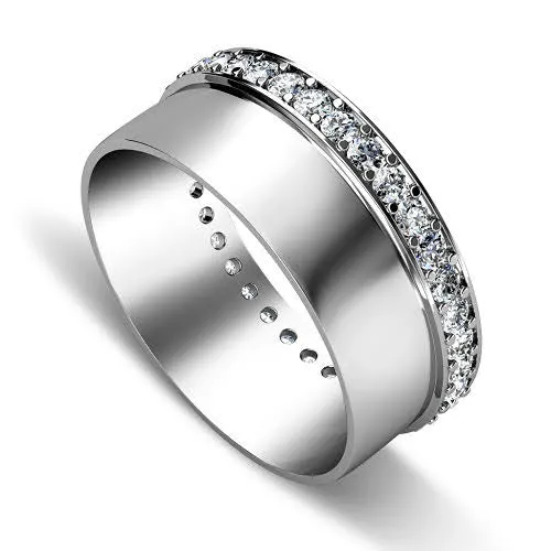 Exclusive 0.75 CT Round Cut Diamond Wedding Ring in Platinum