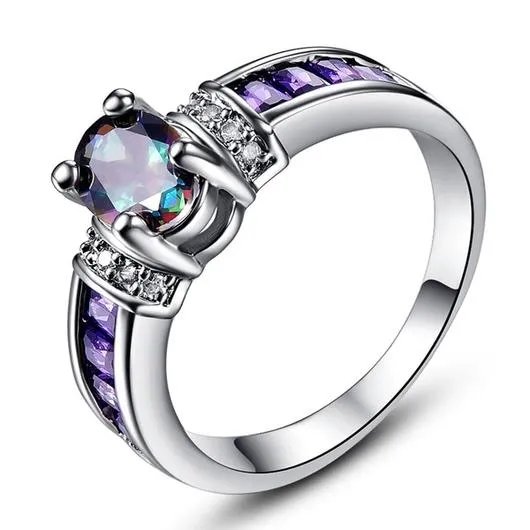 Exotic Alexandrite/Amethyst Ring