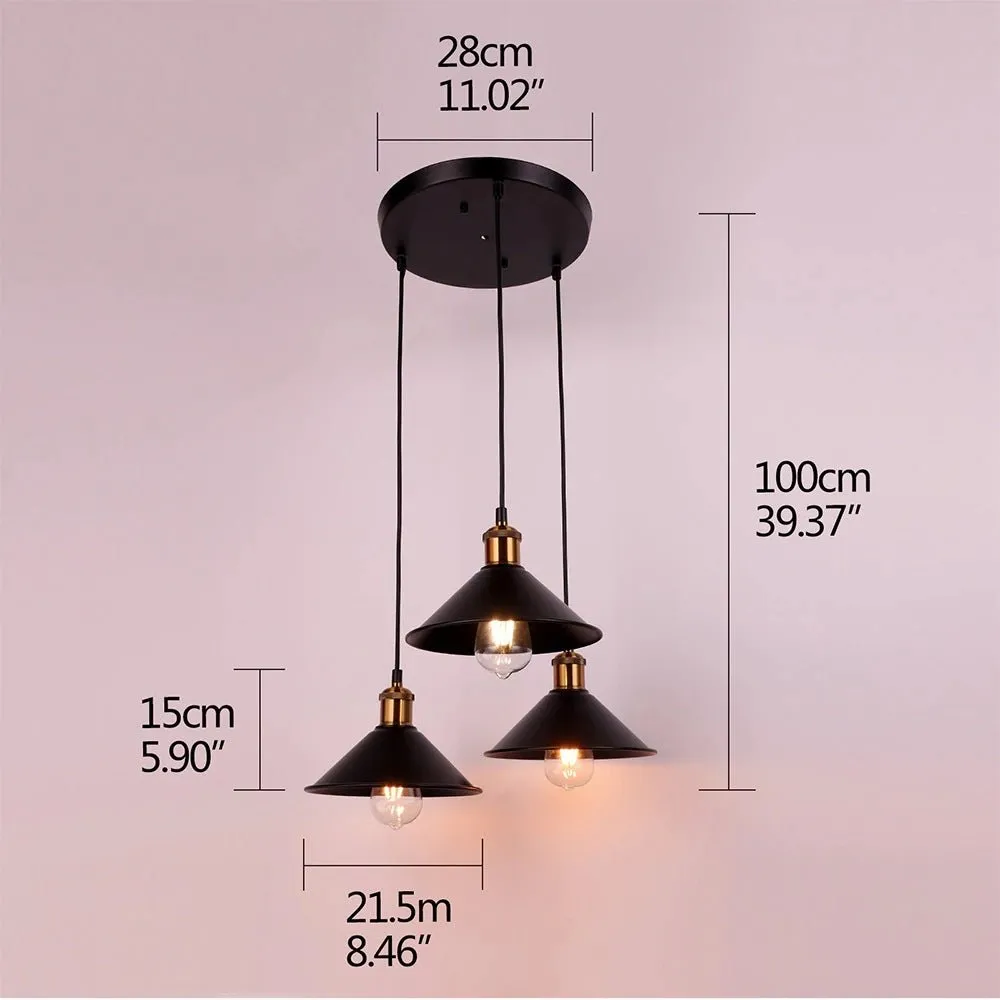 Fancy® Industrial Retro Iron Interior Decoration Pendant Light for Bedroom, Kitchen, Restaurant, Bar, Balcony