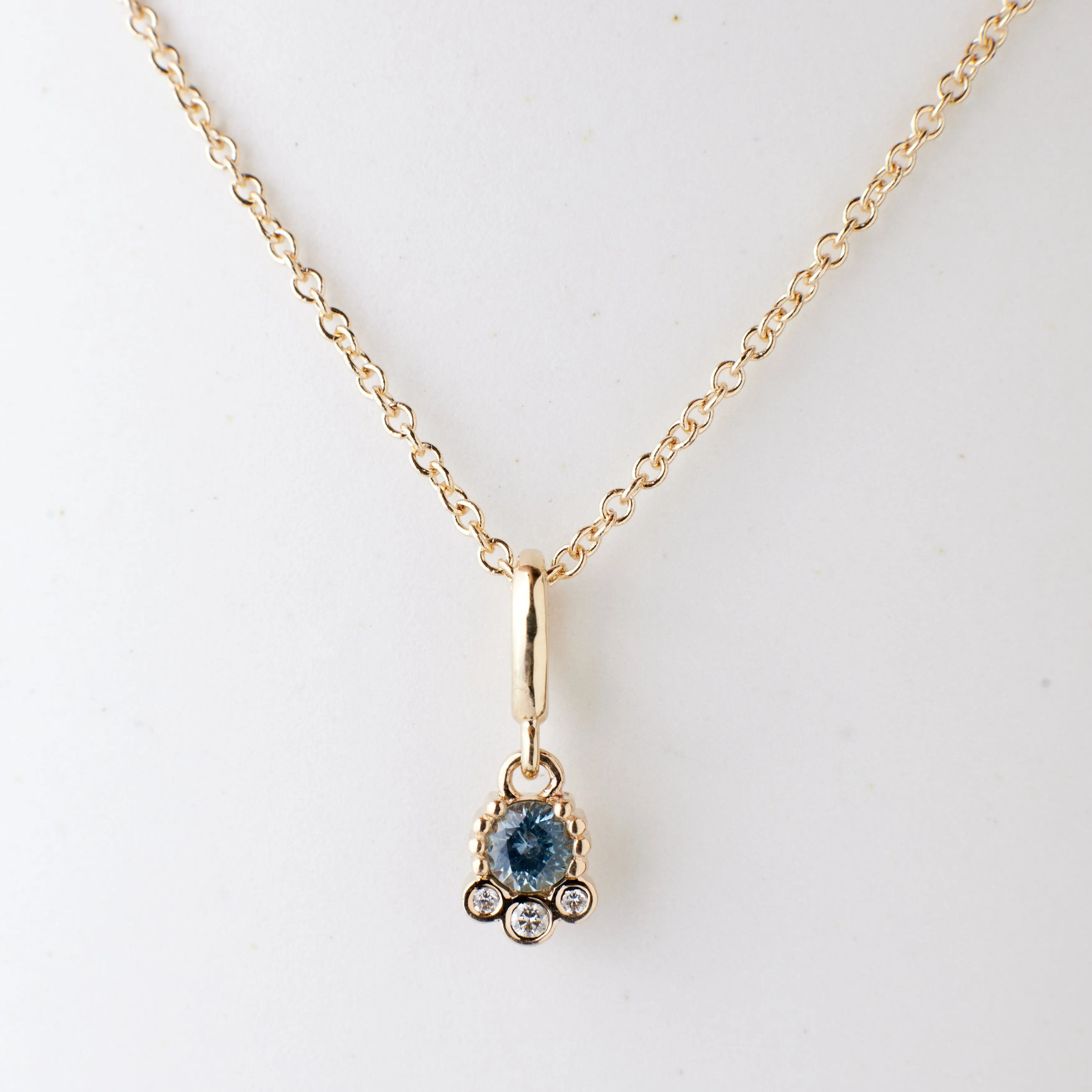 Finley Charm - Sky Blue Montana Sapphire