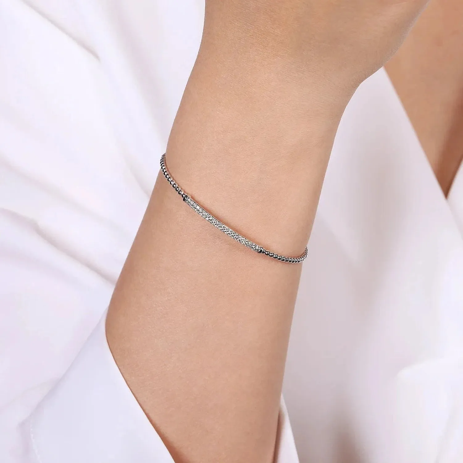 Gabriel & Co. Bujukan Pave Diamond Bar Bracelet