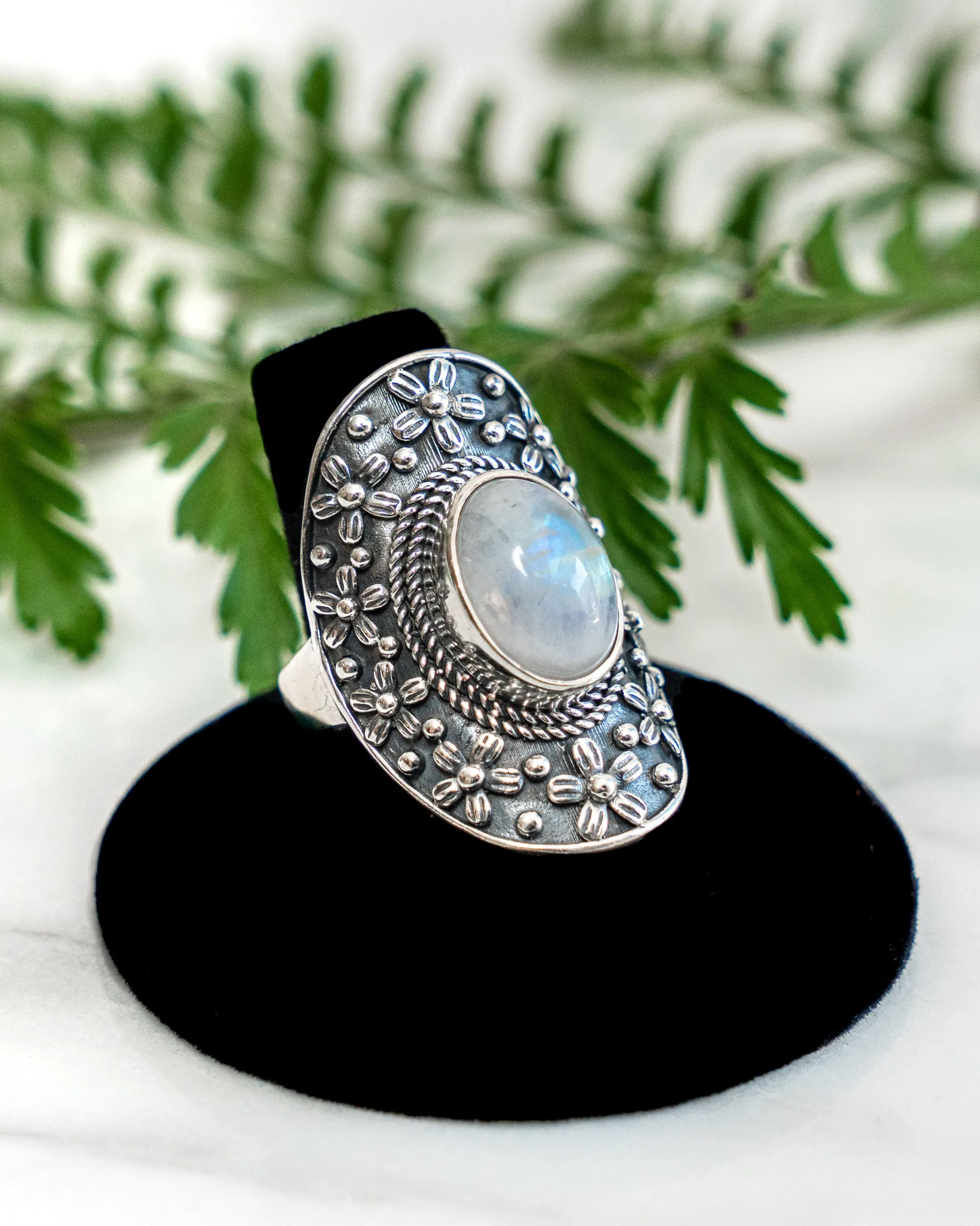 Gemstone Amulet Ring