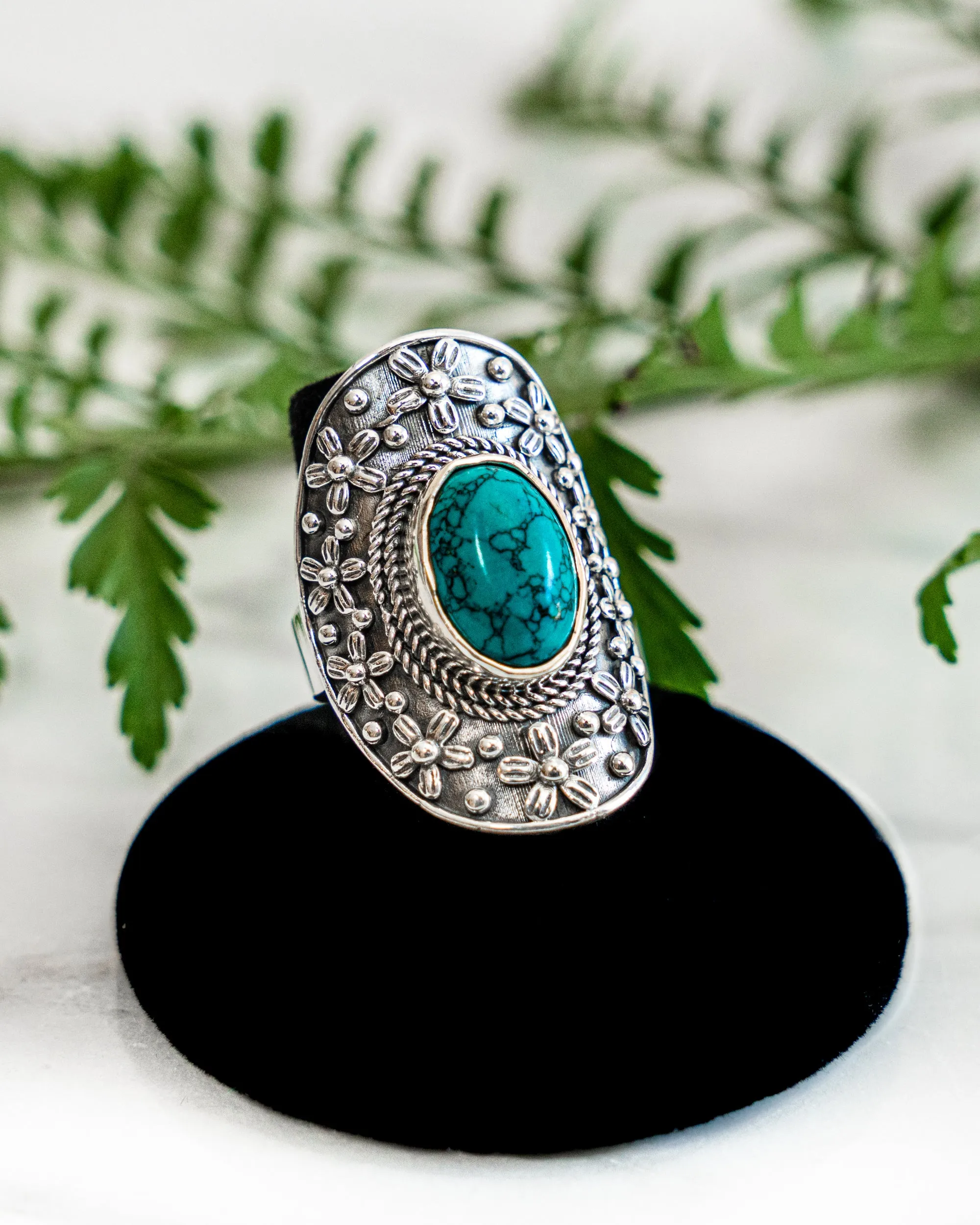 Gemstone Amulet Ring