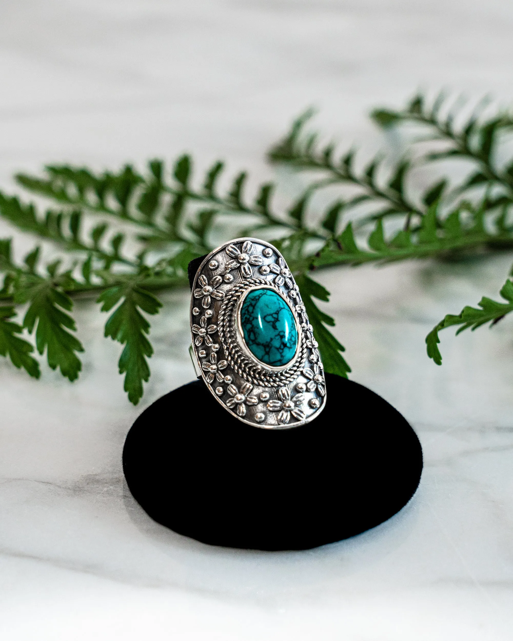 Gemstone Amulet Ring