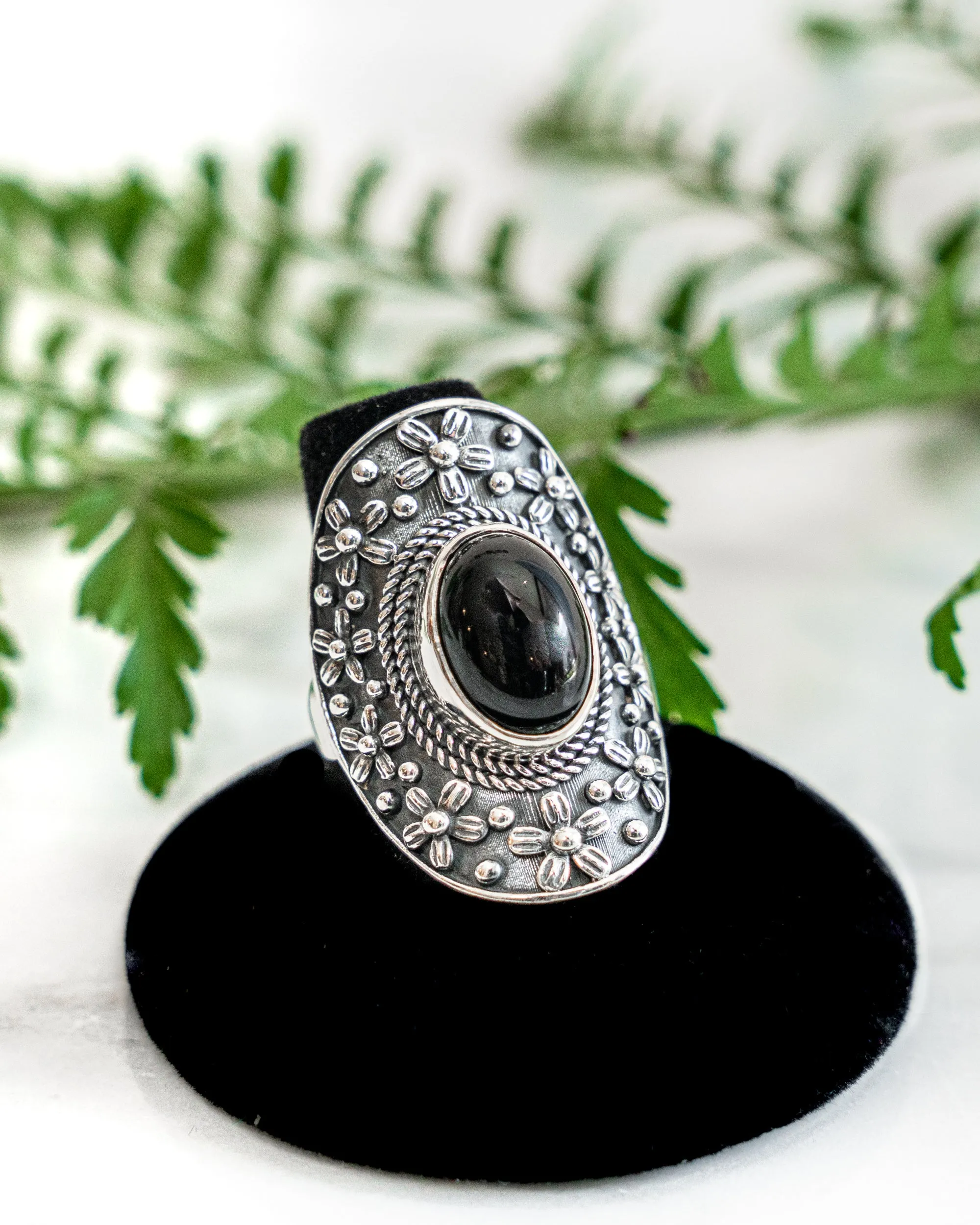 Gemstone Amulet Ring