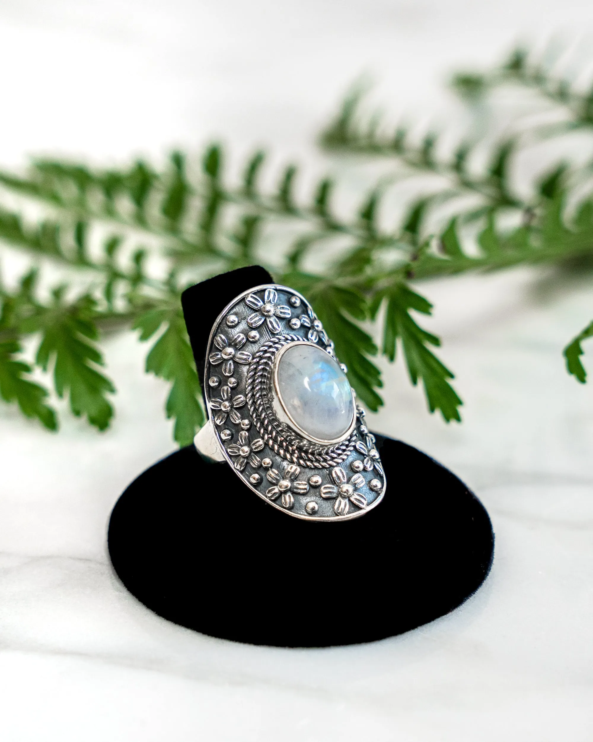 Gemstone Amulet Ring