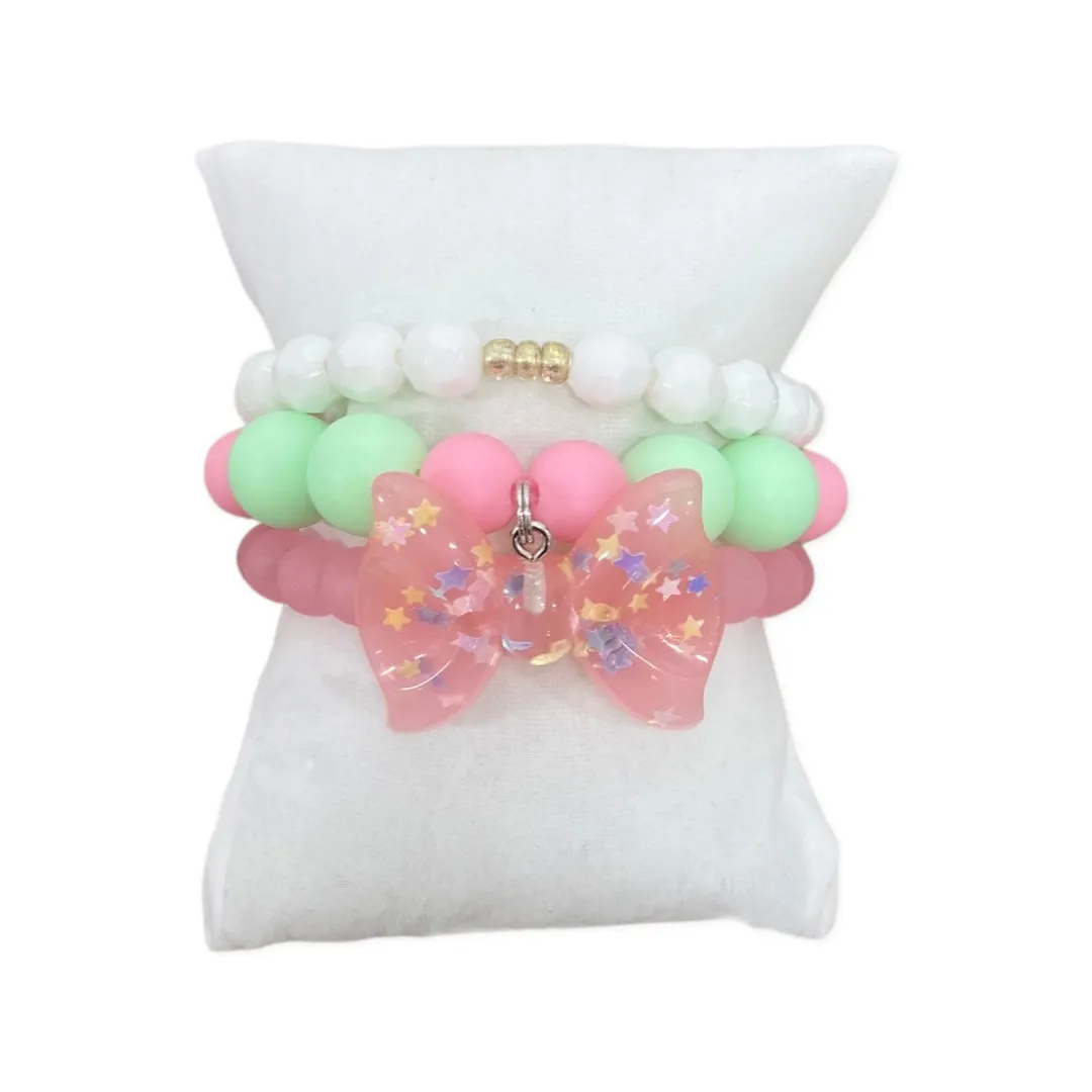 Girls Bracelet Stack - Bowtiful