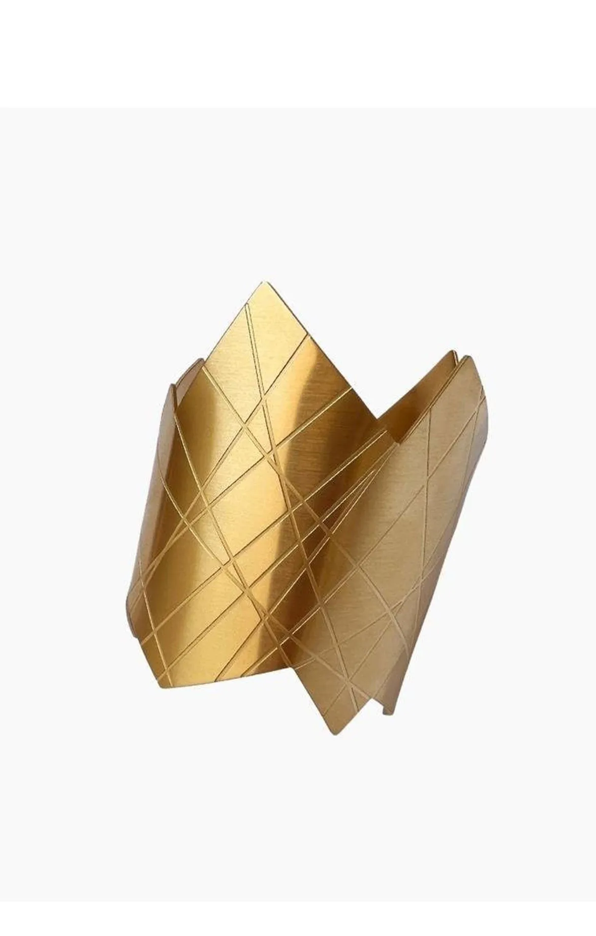 Gold Asymmetrical Cuff Bracelet